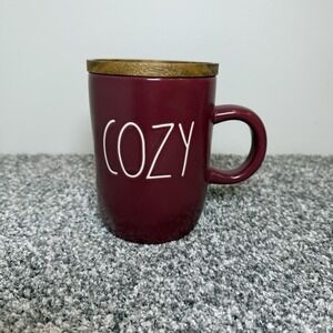 Rae Dunn "COZY" Mug Coffee Cup With Lid